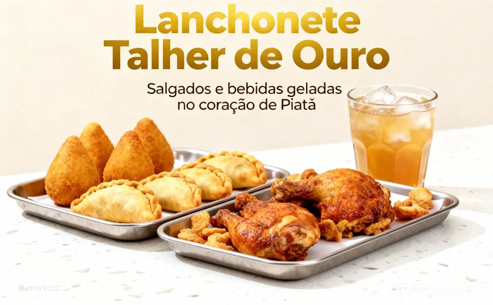 Bandeja com coxinhas